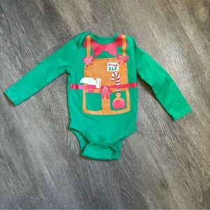 Old Navy Green Elf Bodysuit